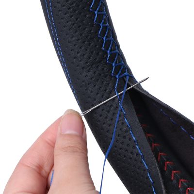 【YF】 Car Steering Wheel Cover Universal 38cm Braiding For Breathable And Non-slip Auto Case