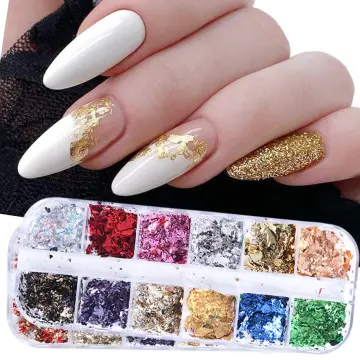 Hot Sale Multicolor Colorful Nail Flakes For Nail Art Painting Nail Foil  Leaves - Buy Hot Sale Multicolor Colorful Nail Flakes For Nail Art Painting  Nail Foil Leaves Product on