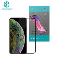 HOT weime428 - / กระจกนิรภัยสำหรับ iPhone 12 Mini 11 14 Pro Max Plus XR X Xs Max Nillkin CP หน้าจอติดกาวทั่วทั้งแผ่นสำหรับ iPhone 13 Pro