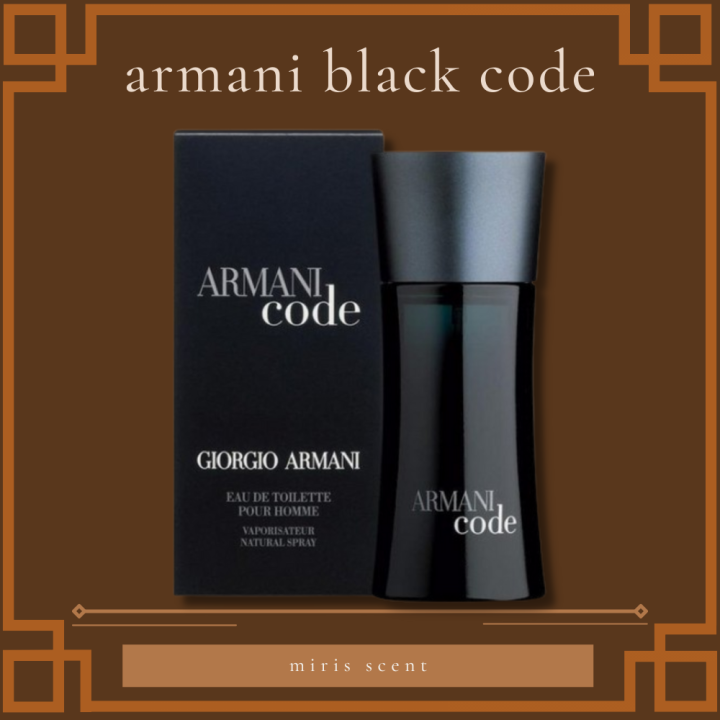 Armani Black Code Perfume For Men Singapore AA Lazada PH