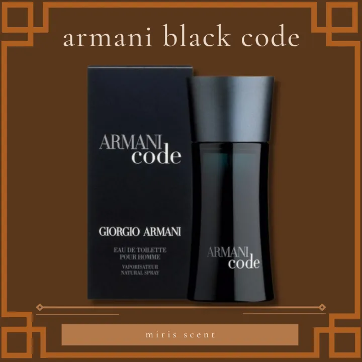 Armani Black Code Perfume For Men Singapore AA | Lazada PH