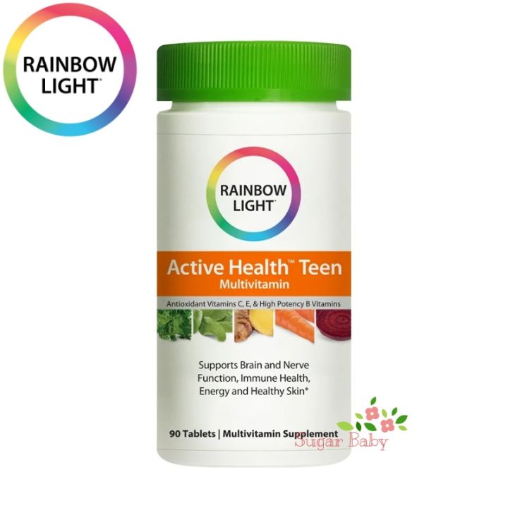 rainbow-light-active-health-teen-90-tablets-วิตามินรวมสำหรับวัยรุ่น-90-เม็ด