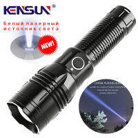 New White Flashlight High-brightness High-focus Beam escopic Focusing Long-range Type-C Rechargeable Outdoor Flashlamp