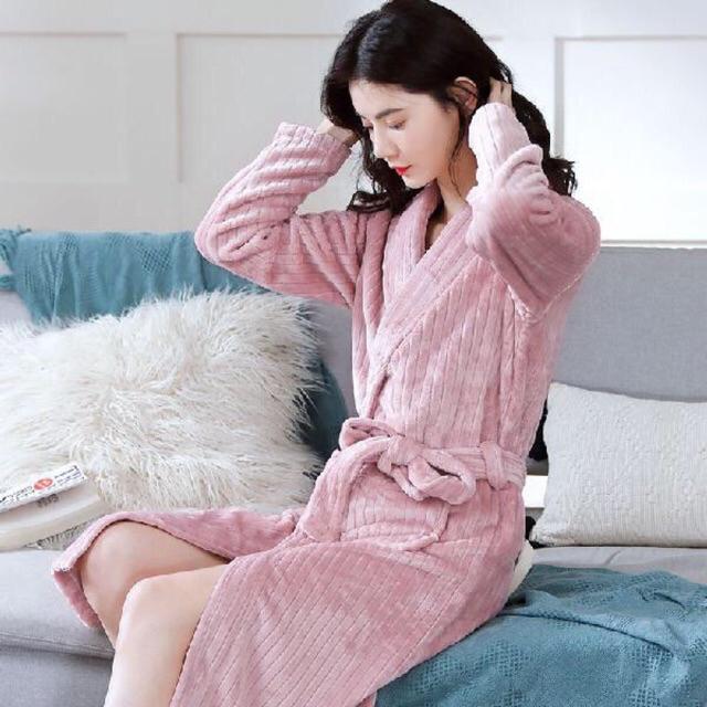 Long Flannel Robe in Women's Flannel Pajamas