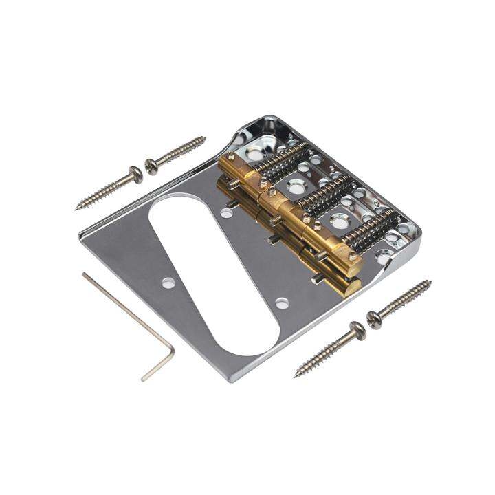 BNGUITAR Guitar Bridge Tailpiece with 3 Saddles DIY Electric Guitar Bridges for Bass Lazada