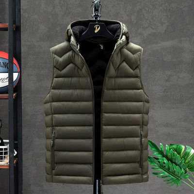 Crocodile brand Mens Winter Vest Men Warm Padded Vest Coat  Winter Male Waistcoat Sleeveless Jacket Mens Casual Down Vests