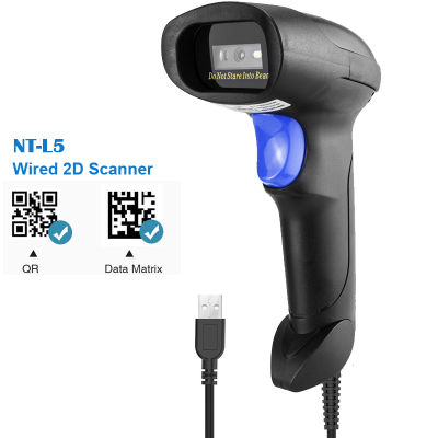 NETUM C740 Bluetooth Wireless Barcode Scanner AND NT-L5 Wired 2D QR Bar code Reader PDF417 Scanner for mobile payment Industry