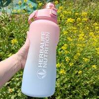 New Arrival Factory Wholesale Price 2L/2000ml Gradient Ramp Portable Herbalife Nutrition Sports Straw Strap Water Bottle