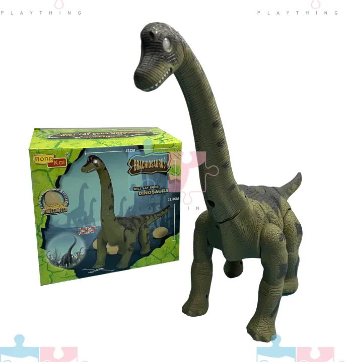 Walking And Egg Laying Brachiosaurus Dinosaur With Lights And Sounds ...