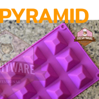 Freshyware แม่พิมพ์ซิลิโคน Pyramid พีระมิด ขนาดประมาณ 2cm พิมพ์ซิลิโคน กัมมี่ ปีระมิด ชอคโกแลต พิมพ์วุ้น ถาดน้ำแข็ง พิมพ์ซิลิโคนทำขนม พิมพ์เค้ก ฟองดอง Pudding Silicone Mold