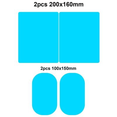 ฟิล์มกระจกหน้าต่างด้านข้างกันฟิล์มแบบมัวกันน้ำสำหรับกระจกมองข้างมองหลังรถ2/4ชิ้นสามารถมองเห็นปกป้องของคุณขับขี่บนวันฝนตก