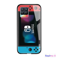 UCUC เคสโทรศัพท์เคสสำหรับ Realme 8ปลอก Realmi 8 Pro สร้างสรรค์คลาสสิก Vintage กรณี Nokia เกม Boy Gamepad ออกแบบ Shockproof Glossy กระจกเทมเปอร์เคสใส่โทรศัพท์