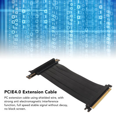 PCI อย่างรวดเร็วไรเซอร์การ์ด90องศาสัญญาณที่เสถียร PCI Express4.0สายต่อขยายสำหรับชิ้น
