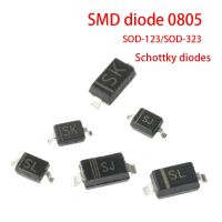 ไดโอด SMD 100 ชิ้น 0805 SOD-123 1N5819 1N4007 1N4148 SOD123 SOD-323 1206 1N4148WS 1N5819WS B5819WS SOD323 ไดโอด Schottky