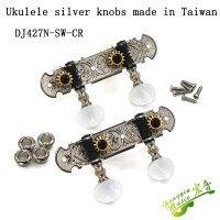 ‘；【- Taiwan 1SET 1L1R Ukulele Tuning Pegs Button Strings Tuners Head Accessories Ukulele Part +6 Screws High Qulity En