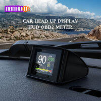 OBDHUD OBD2 HUD รถ Head-Up Display Digital Speedometer คอมพิวเตอร์ออนบอร์ดอัตโนมัติพร้อมการใช้เชื้อเพลิงน้ำและอุณหภูมิน้ำมัน