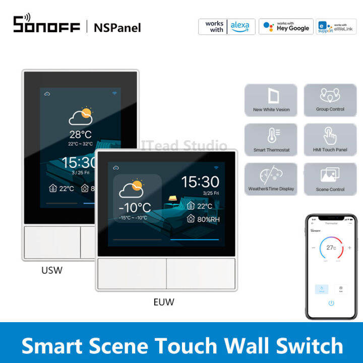 ITEAD SONOFF Smart Wall Switch NSPanel White Smart Scene Wall Switch