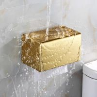 Toilet Paper Holder Gold Stainless Steel Bathroom Accessories Roll Paper Rack Waterproof Paper Towel Holder Black Tissue Box Toilet Roll Holders