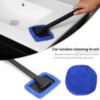 ▩✵❧ Portable Microfiber Long Handle Car Window Cleaning Brush Inside Interior Auto Glass Wiper Washing Household Cleaning Tool