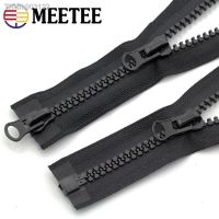 ◇■ Meetee 8 Resin Zippers 15/20cm Close-end 60-500cm Open-end Long Auto Lock Zip for Coat Bags Tent Zipper Repair Sewing Accessory