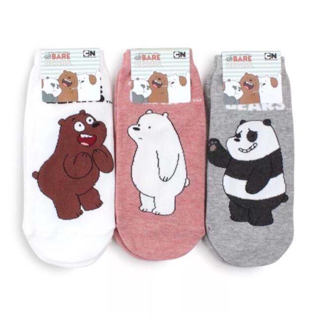 Cocozy Korean Iconic Socks We Bare Bears Low Cut (Made in Korea ...