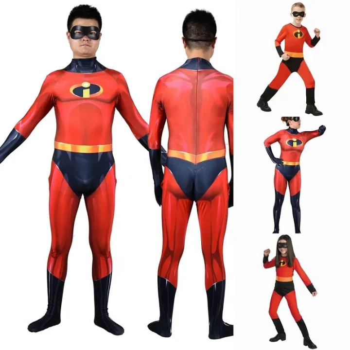 Incredibles 2 Role Play Costumes Mr Mrs Incredibles Cosplay Elastigirl ...