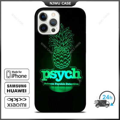 Psych Pineapple Light Phone Case for iPhone 14 Pro Max / iPhone 13 Pro Max / iPhone 12 Pro Max / XS Max / Samsung Galaxy Note 10 Plus / S22 Ultra / S21 Plus Anti-fall Protective Case Cover
