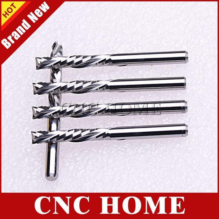 เครื่องตัดการบีบอัด-5pcs-4x22mm-สองขลุ่ยเกลียวคาร์ไบด์มิลล์-เครื่องมือ-bits-cnc-woodworking-router-up-down-wood-router-bit