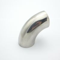 [HOT] 42mm OD 304 Stainless Steel Sanitary Weld 90 Degree Elbow Pipe Fitting For Home Brew Homebrew Wine Beer Brewing