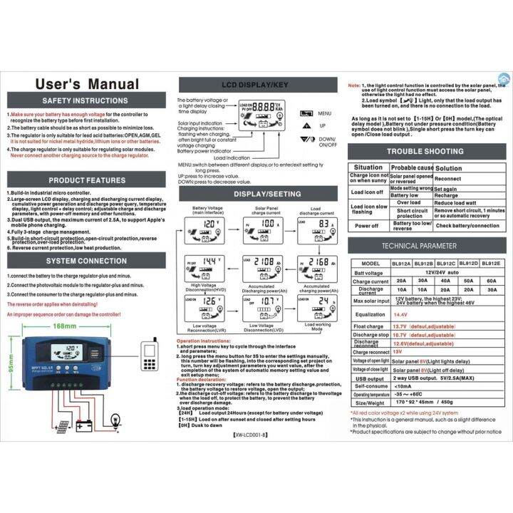 cod-mppt-solar-charger-controlle-30a-60a-100a-ชาร์จเจอร์-12v24v-ชาจเจอร์โซล่า-โซล่าชาร์จเจอร์-โซล่าชาร์เจอร์-โซล่าคอนโทรลเลอร์-แผงควบคุมพลังงานแสงอาทิตย์แบบ-ชาตเจอร์โซล่า-โซล่าเซลล์-ชาร์จเจอร์-usb-por