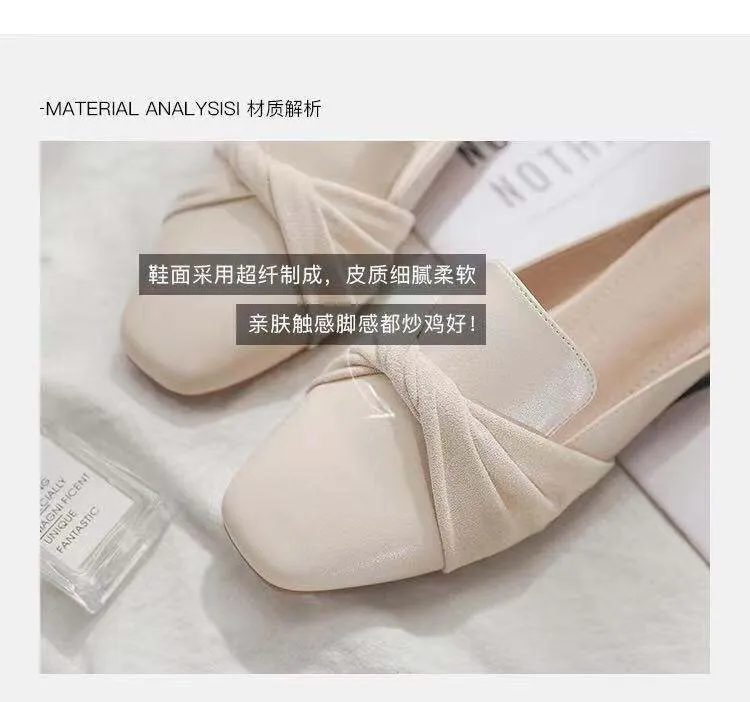 Half Slippers Female Summer Shoes Leisure Flats Slippers Sandals