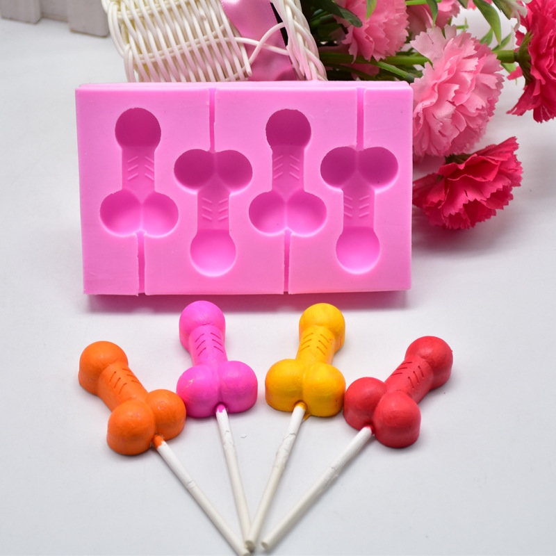 Penis Shape Silicone Mold Form for Chocolate Cake Fondant Cookie Jelly 