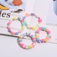 Acrylic Kids Cartoon Bracelet Kids Cute Jewelry Color Bracelet Gift Gift Handmade Accessories