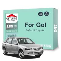 ชุดไฟ LED สำหรับภายในรถยนต์สำหรับ Volkswagen VW Gol G4 G6 G5รถ G7หลอดไฟในร่มการอ่านรูปทรงกลมลำตัวโคมไฟป้ายทะเบียน Canbus