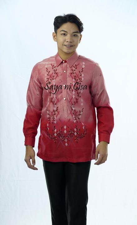 Barong Tagalog - Red | Lazada PH