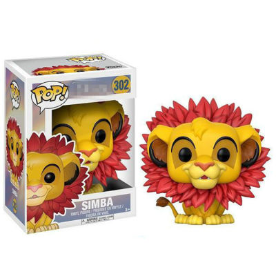 Funko Pop Lion King Simba #302โมเดลตกแต่งของเล่นฟิกเกอร์ของเล่นของขวัญคริสต์มาสสำหรับเด็กผู้หญิงเด็กผู้ชาย