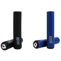 ODI 2 Pair MTB Bicycle Grip Handlebar Grips Shock-Absorbing Soft Mountain Bicycle Grip Bike Accessories, Blue &amp; Black