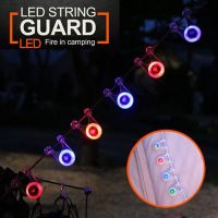 20/10pcs Tent String Rope Light Guard Hanging Lights Mini Flashlight LED Outdoor Camping Accessories Fishing Warning Safety Lamp