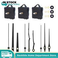 Rockible การเคลื่อนไหวของนาฬิกา3ชิ้นพร้อมนาฬิกาไม้วอลนัตนาฬิกาแขวนเพลายาวทนทานซ่อมแซมชิ้นส่วนสำหรับของตกแต่งงานปาร์ตี้ประสิทธิภาพสูงนาฬิกา12นิ้ว