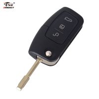 【Worth-Buy】 ETOP mall กุญแจกุญแจรีโมตพับสำหรับ Ford Focus 2 Mondeo C S Max Galaxy Fiesta Fob สมาร์ท Keyless Entry 433MHZ