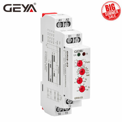 Free Shipping GEYA GRI8-03 Over Current or Under Current Electronic Current Relay 0.05A 1A 2A 5A 8A 16A Current Relay