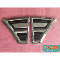 Lekone ครอบแก้ม Isuzu MU-X 2012-17 ชุบโครเมี่ยม (2ชิ้น)