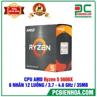 CPU AMD RYZEN 5 5600X- AM4 - Chính hãng mới 100% bảo hành 36 tháng thumbnail