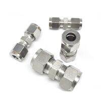 【CW】304 Stainless Steel Double Ferrule Fitting Straight 6mm 8mm 10mm 12mm Tube to 1/8" 1/4" 3/8" 1/2" Conversion Adapter