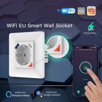 220V 20W WiFi Smart USB Socket 20W Fast-charging Type-C European Wall Plug 16A Remote Timing Remote Control Plug Ratchets Sockets