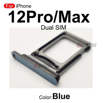 สำหรับ iPhone 12 Pro Max/ 12PRO อะไหล่เปลี่ยนซิมช่องเสียบบัตรคู่ถาดใส่ซิม