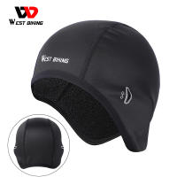 WEST BIKING Winter Sport Caps Warm Windproof Men Bicycle Helmet Liner Outdoor Hiking Fishing Skiing Cycling Bike Cap Running Hat