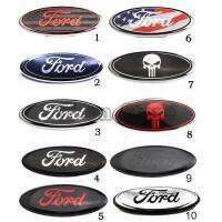 （Kvs auto parts）สติ๊กเกอร์สัญลักษณ์ฝากระโปรงหน้ารถยนต์ขนาด9นิ้วสำหรับ Ford F150 F250 Explorer โลโก้กะโหลกศีรษะ Everest Kuga Explorer 7นิ้วตกแต่งตราสติกเกอร์ท้ายรถอัตโนมัติ