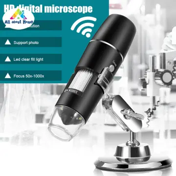 TOMLOV DM1S Wireless Digital Microscope [Easy and Fun] 50X-1000X 1080P HD  WiFi Portable Handheld USB Trichome Mini Coin Microscope Camera Magnifier