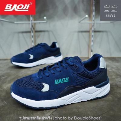 รองเท้าวิ่ง รองเท้าผ้าใบหญิง BAOJI รุ่น BJW443 สีกรม ไซส์ 37-41
